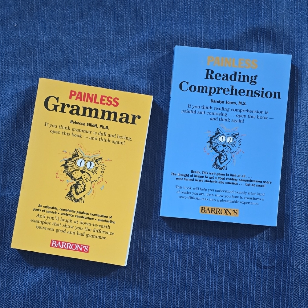 Barrons Reading Comprehension & Grammar Books Homeschool ELA Middle School